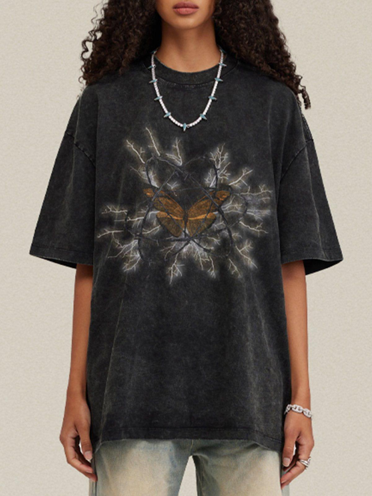 Sneakerland™ - Thorns Butterfly Print Tee - tntwear1