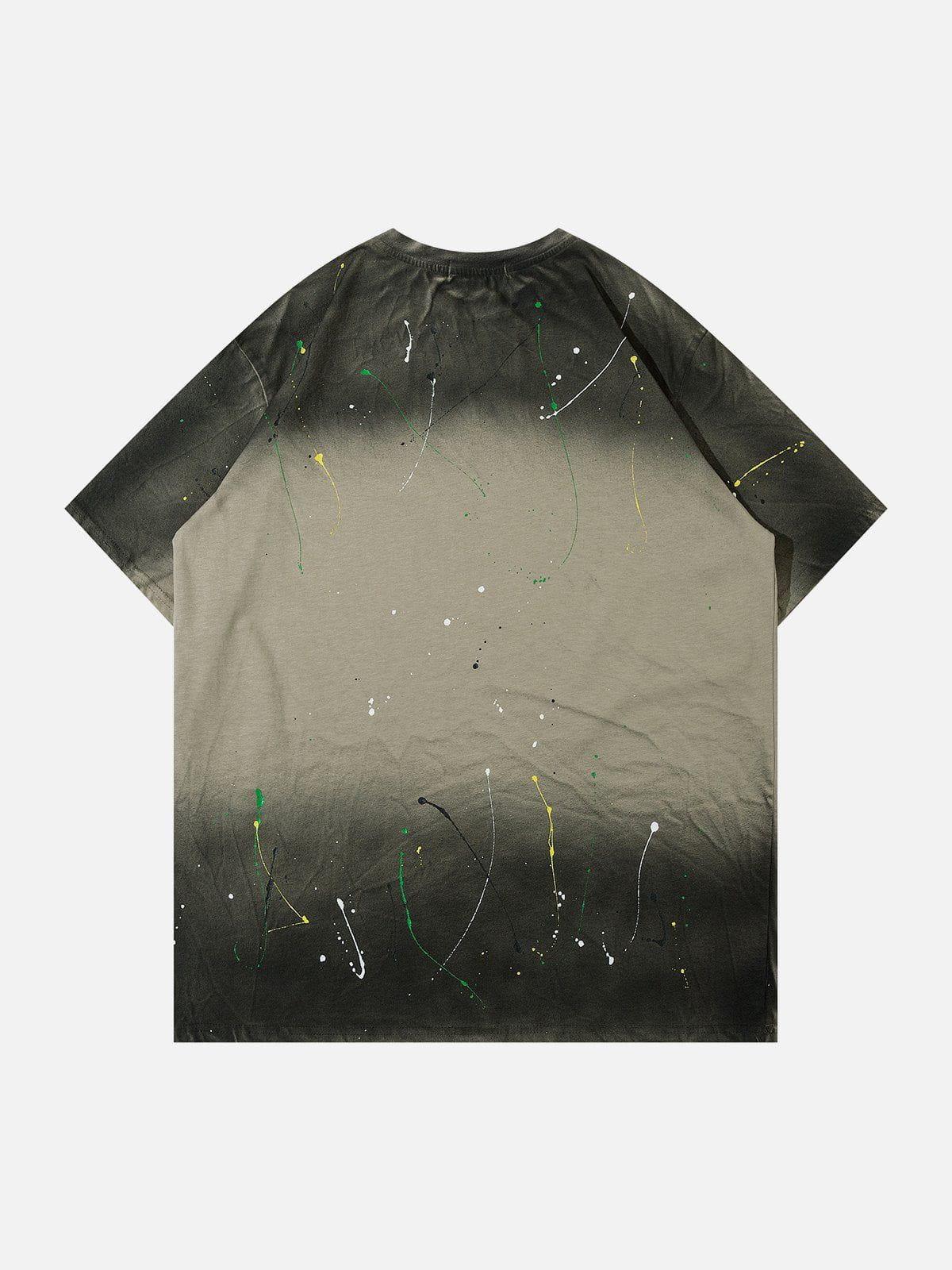 Sneakerland™ - Tie Dye Splash Ink Washed Tee - tntwear1