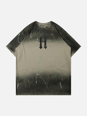 Sneakerland™ - Tie Dye Splash Ink Washed Tee - tntwear1