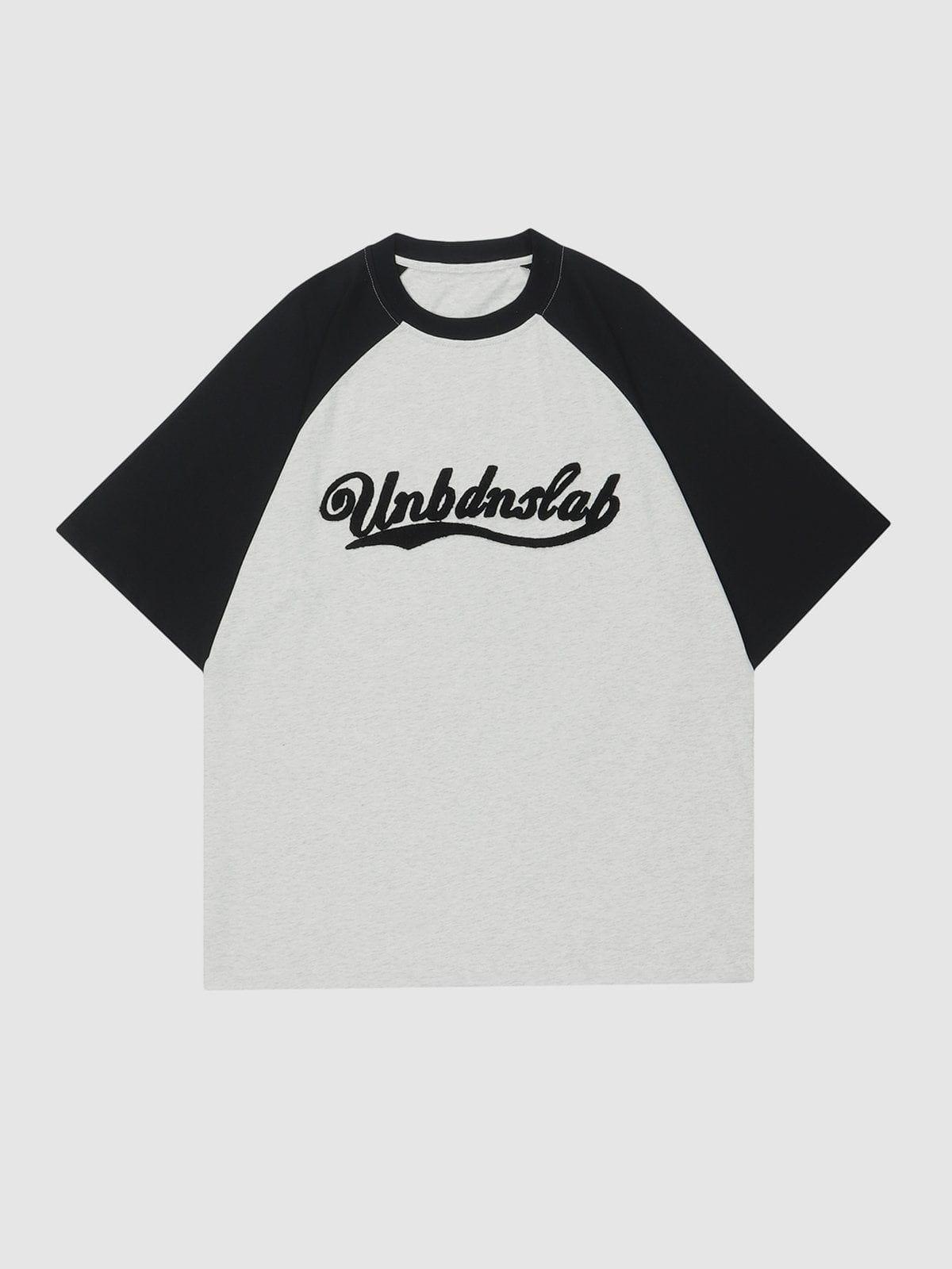 Sneakerland™ - Towel Embroidery Color Clash Tee - tntwear1