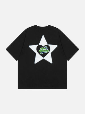 Sneakerland™ - Towel Embroidery Star Tee - tntwear1