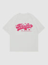 Sneakerland™ - Towel Embroidery Washed Alphabet Print Tee - tntwear1