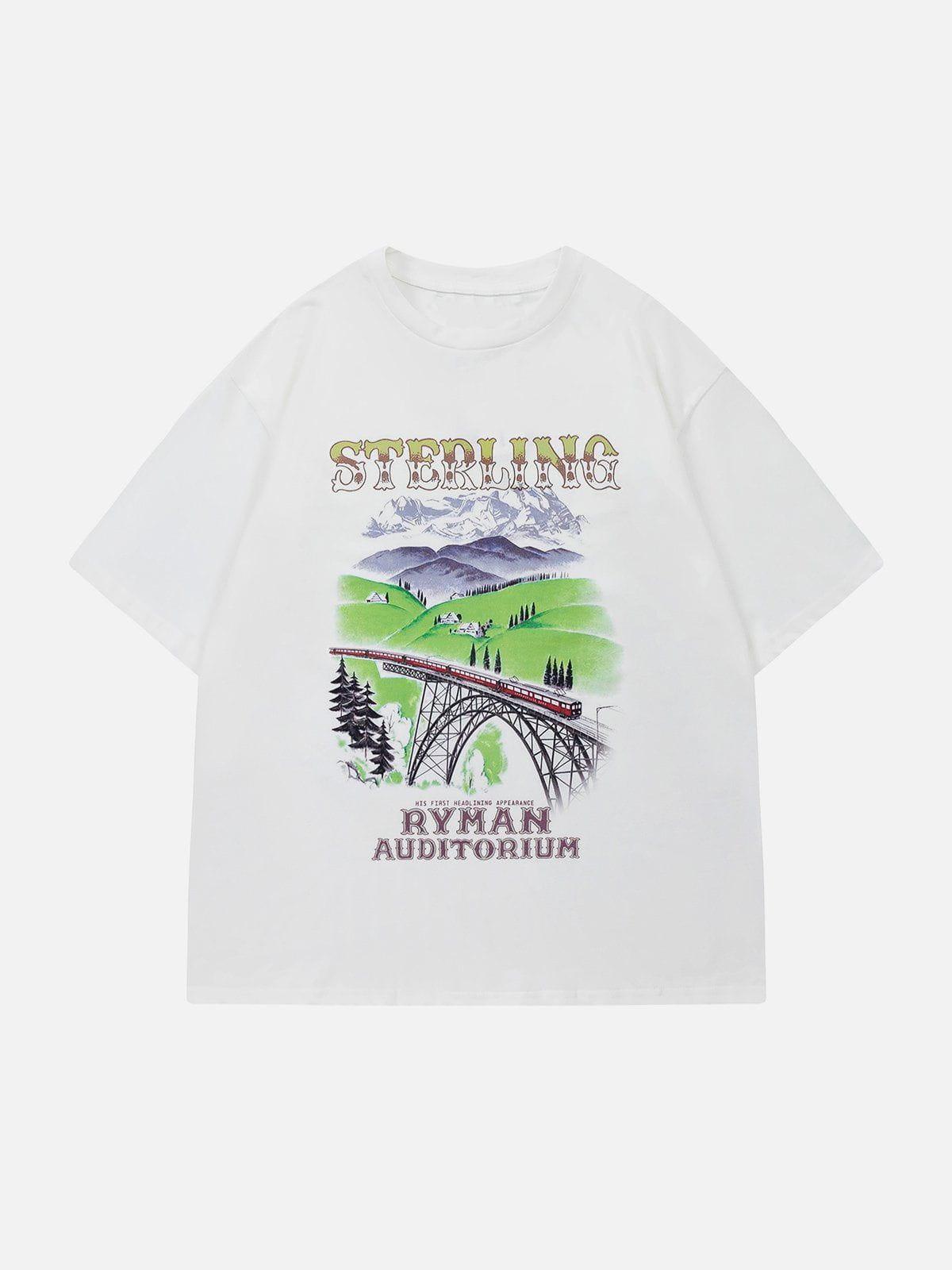 Sneakerland™ - Train Track Printing Tee - tntwear1