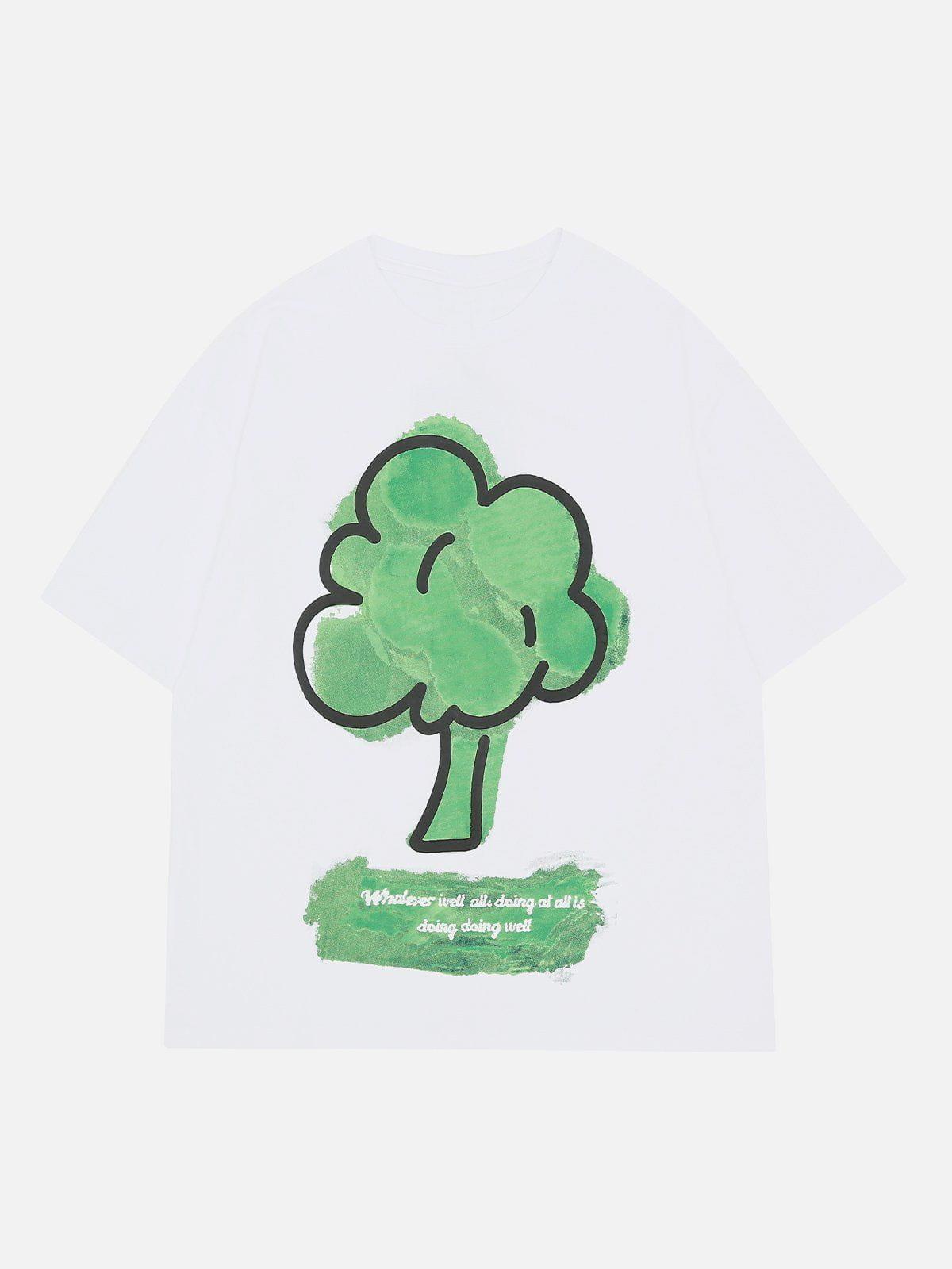 Sneakerland™ - Tree Graphic Print Tee - tntwear1