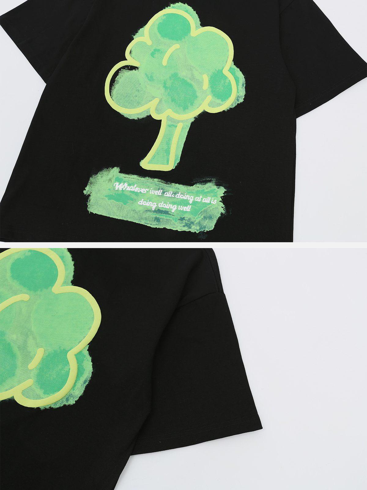 Sneakerland™ - Tree Graphic Print Tee - tntwear1