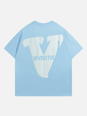 Sneakerland™ - V Graphic Print Tee - tntwear1