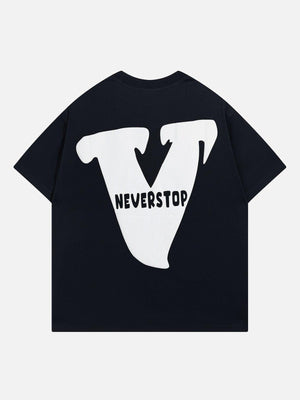 Sneakerland™ - V Graphic Print Tee - tntwear1