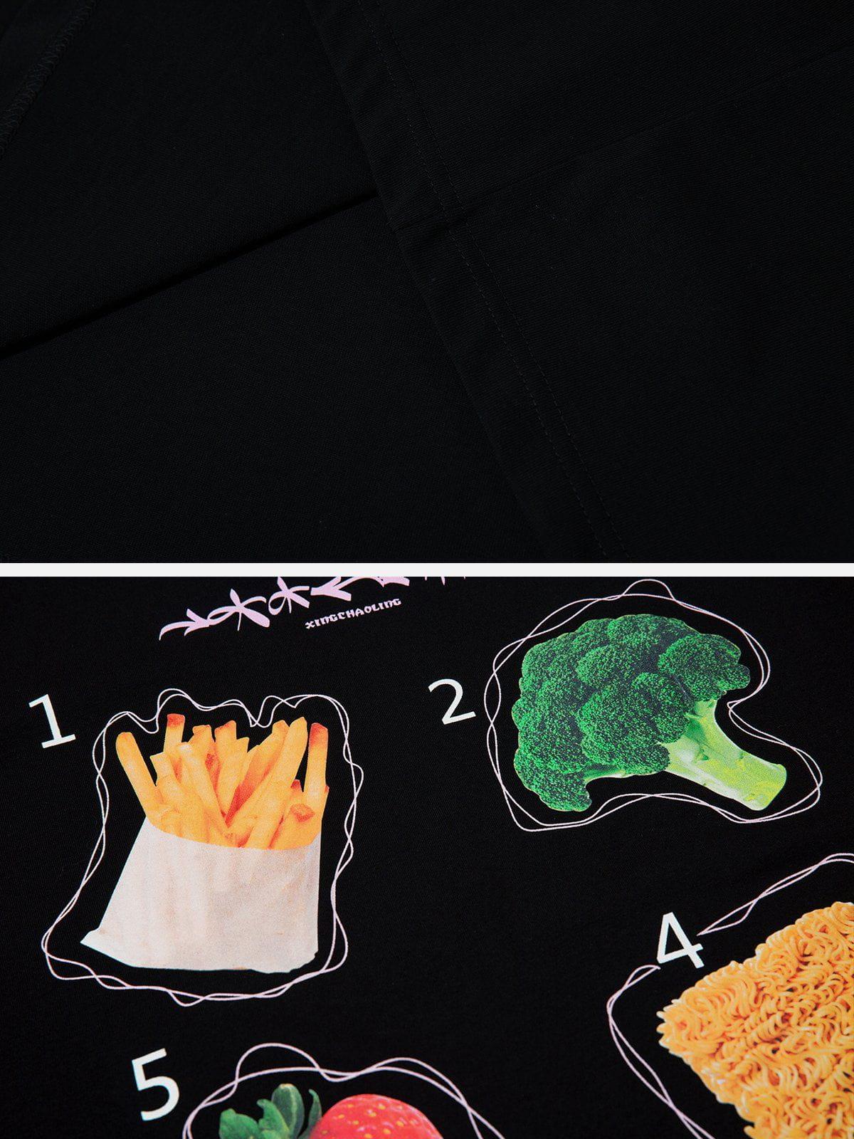 Sneakerland™ - Vegetable Fruit Print Tee - tntwear1