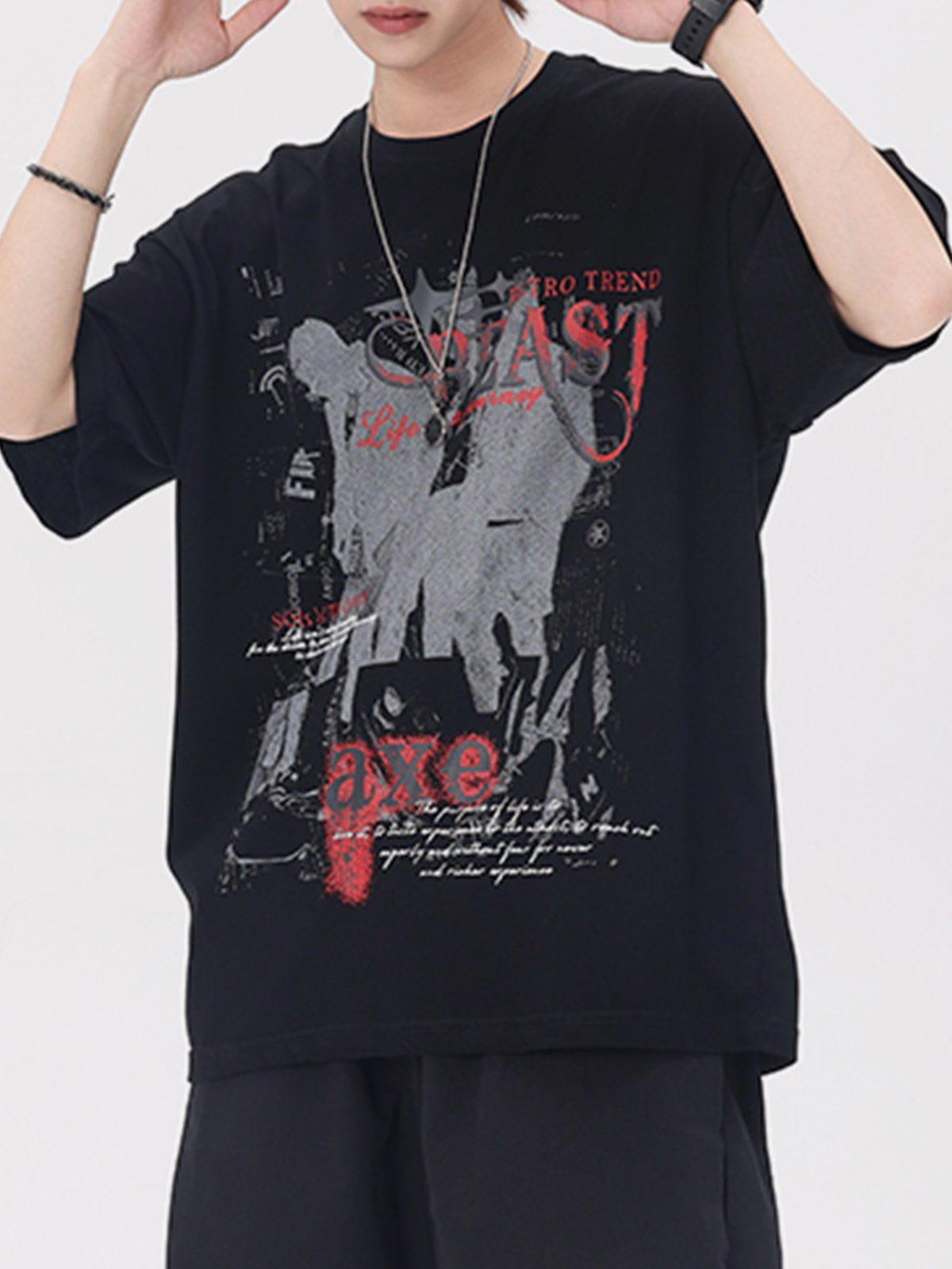 Sneakerland™ - Vintage Graffiti Print Tee - tntwear1