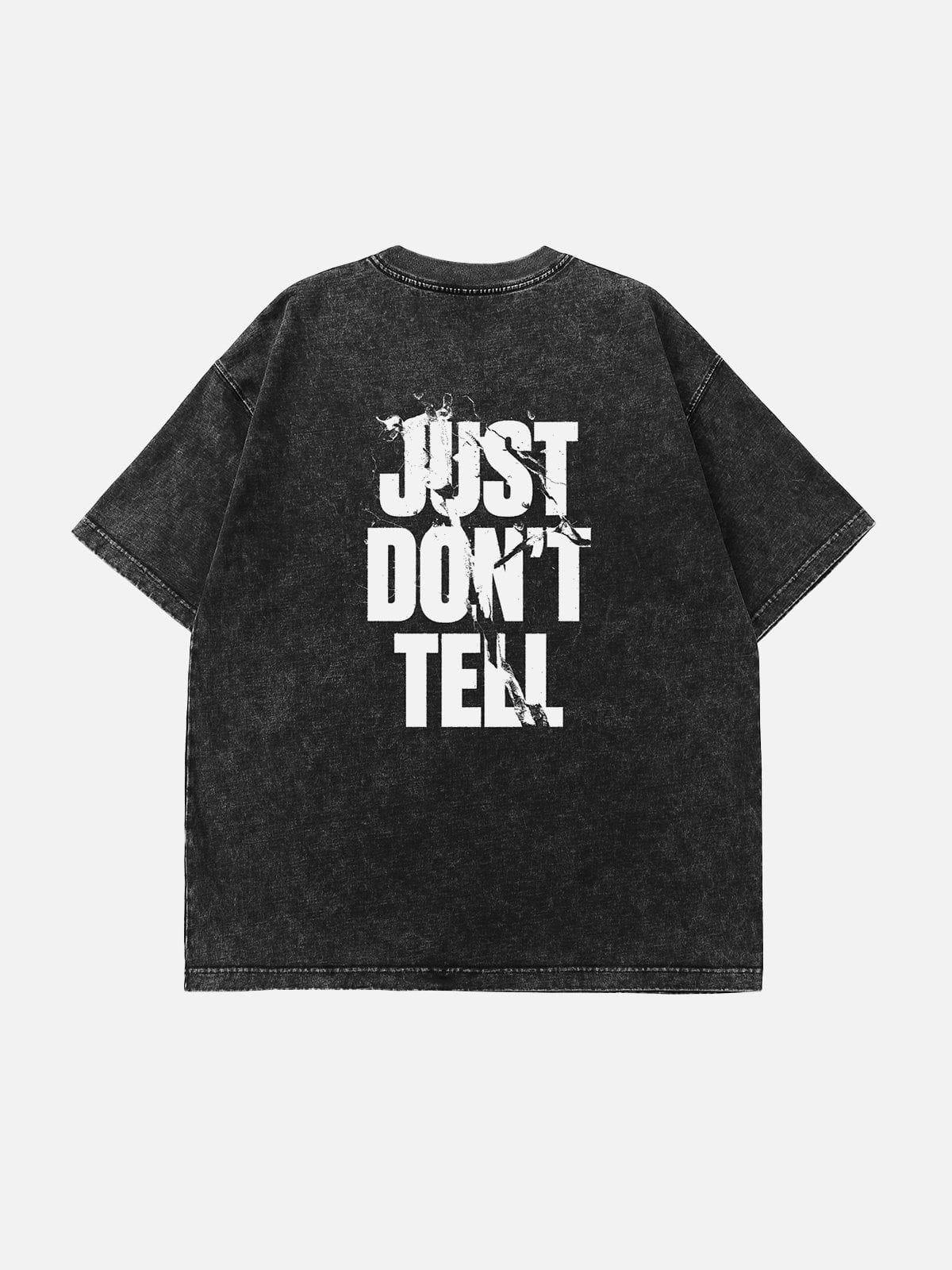 Sneakerland™ - Washed Alphabet Print Tee - tntwear1