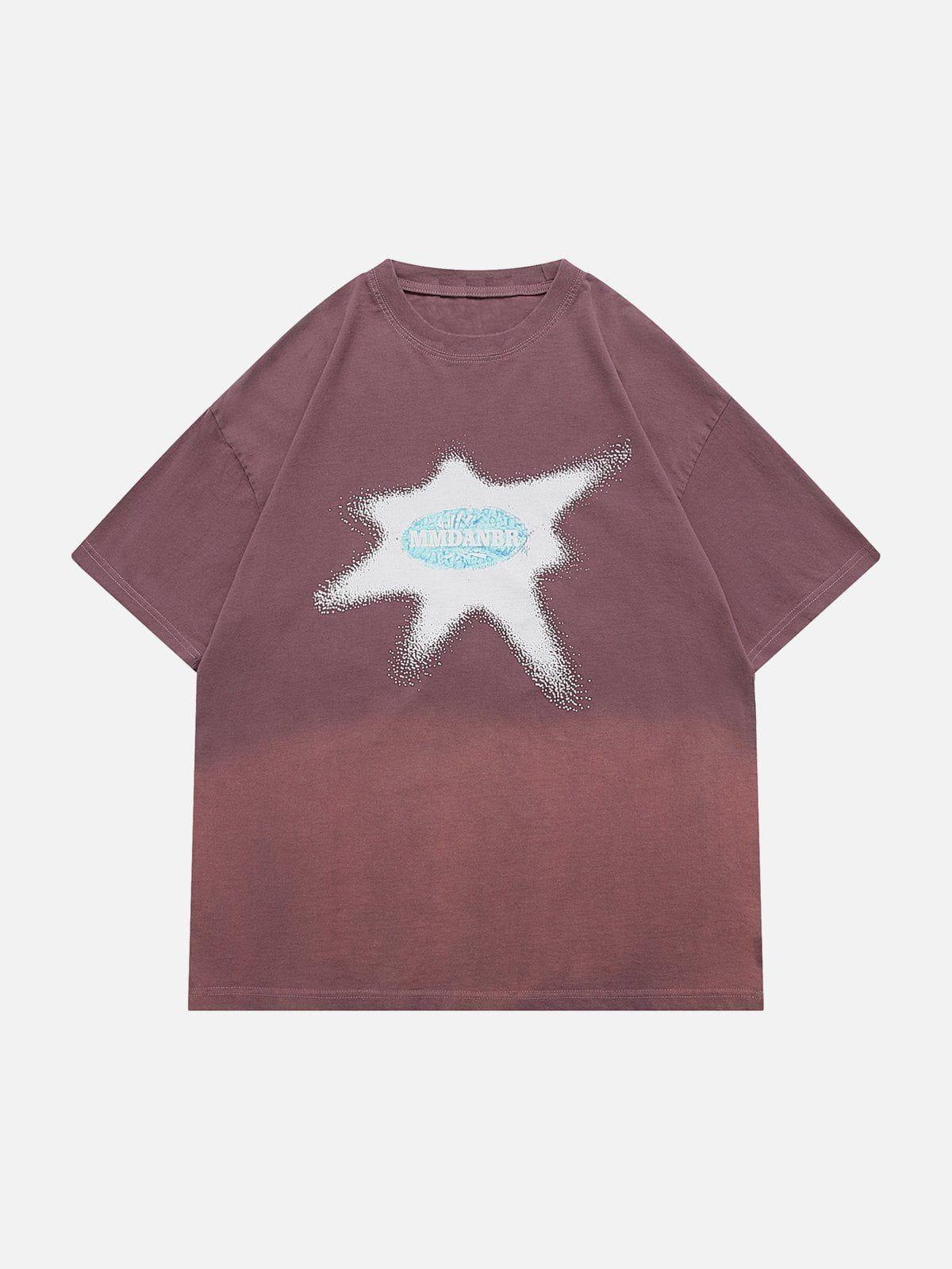 Sneakerland™ - Washed Graphic Gradient Tee - tntwear1