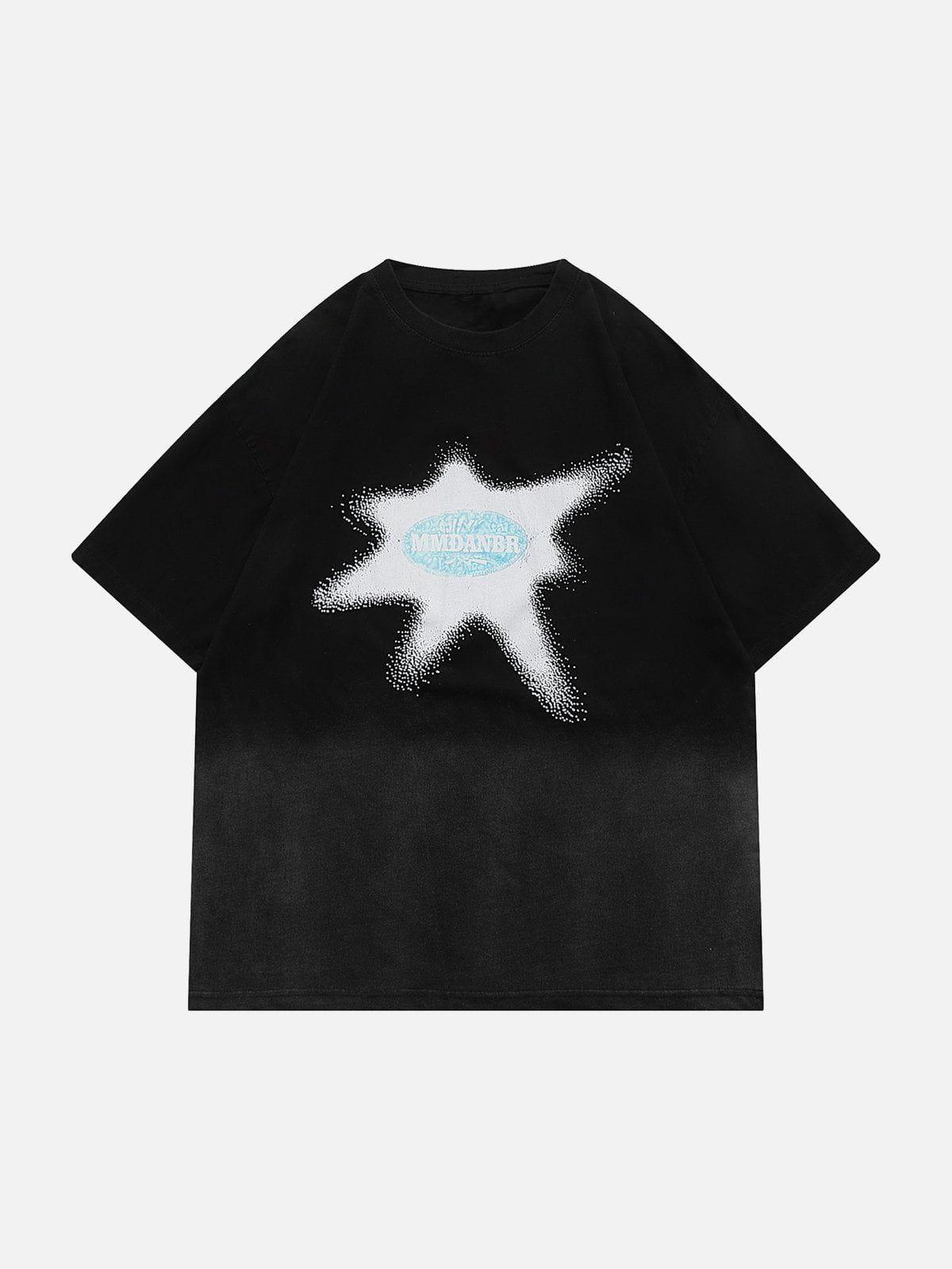 Sneakerland™ - Washed Graphic Gradient Tee - tntwear1