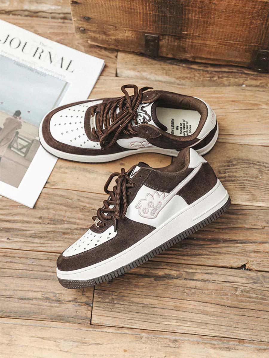 Tntwear Suede Splicing Skateboard Casual Sneakers -1342 - tntwear1