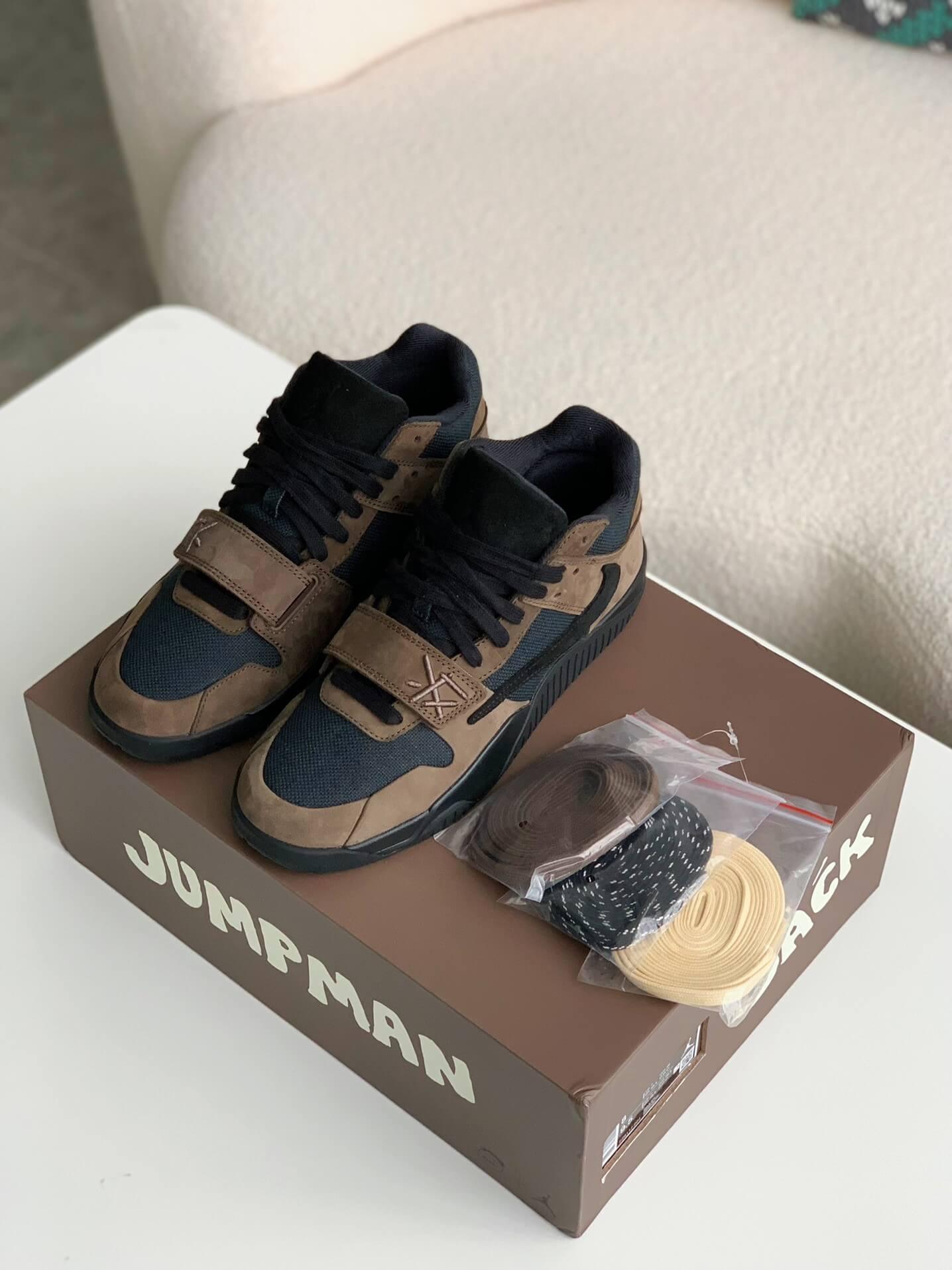 Travis Scott x Jordan Jumpman Jack Dark Mocha Sneakers - tntwear1