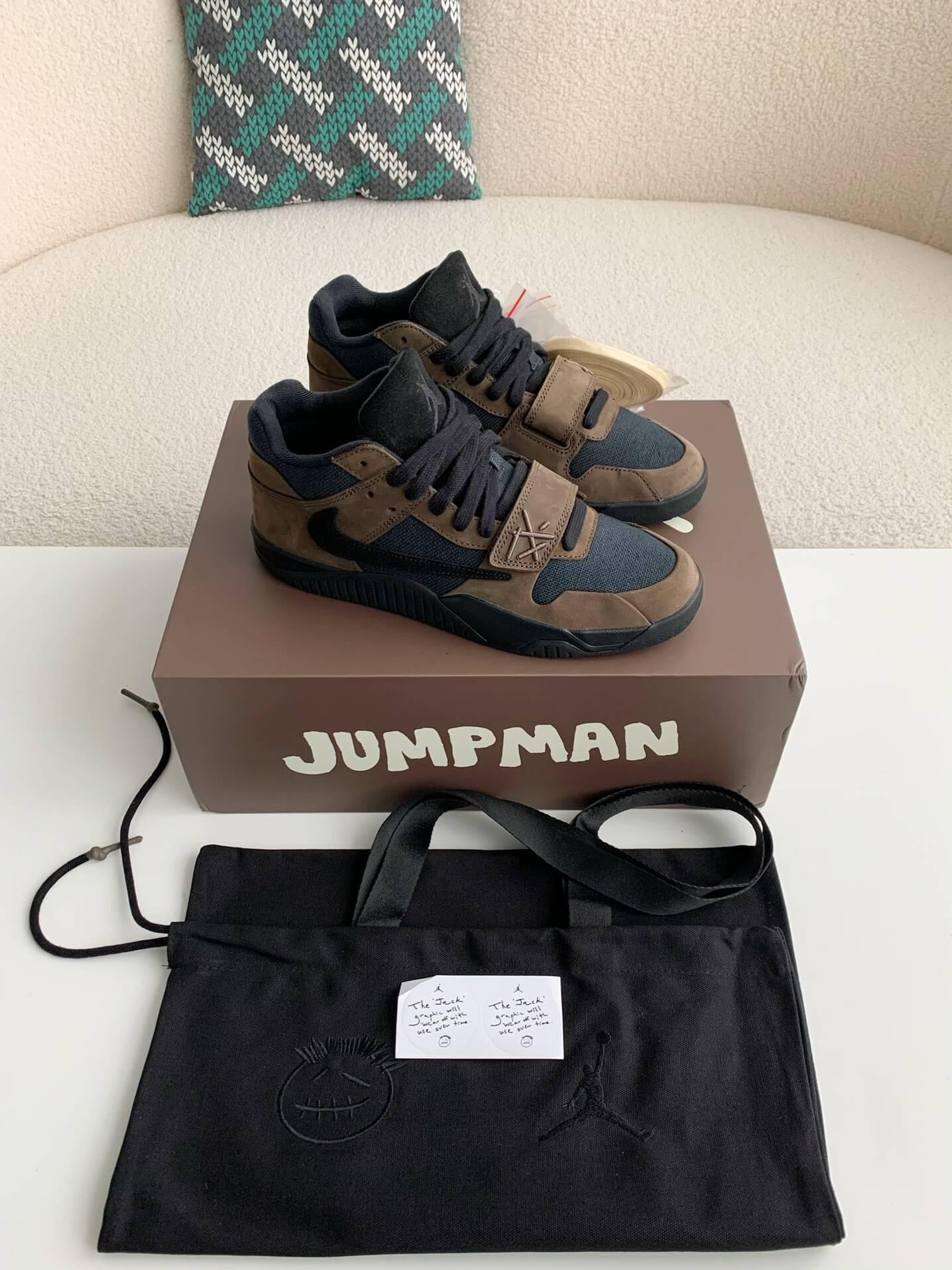 Travis Scott x Jordan Jumpman Jack Dark Mocha Sneakers - tntwear1