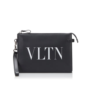 Valentino VLTN Leather Clutch Bag - tntwear1