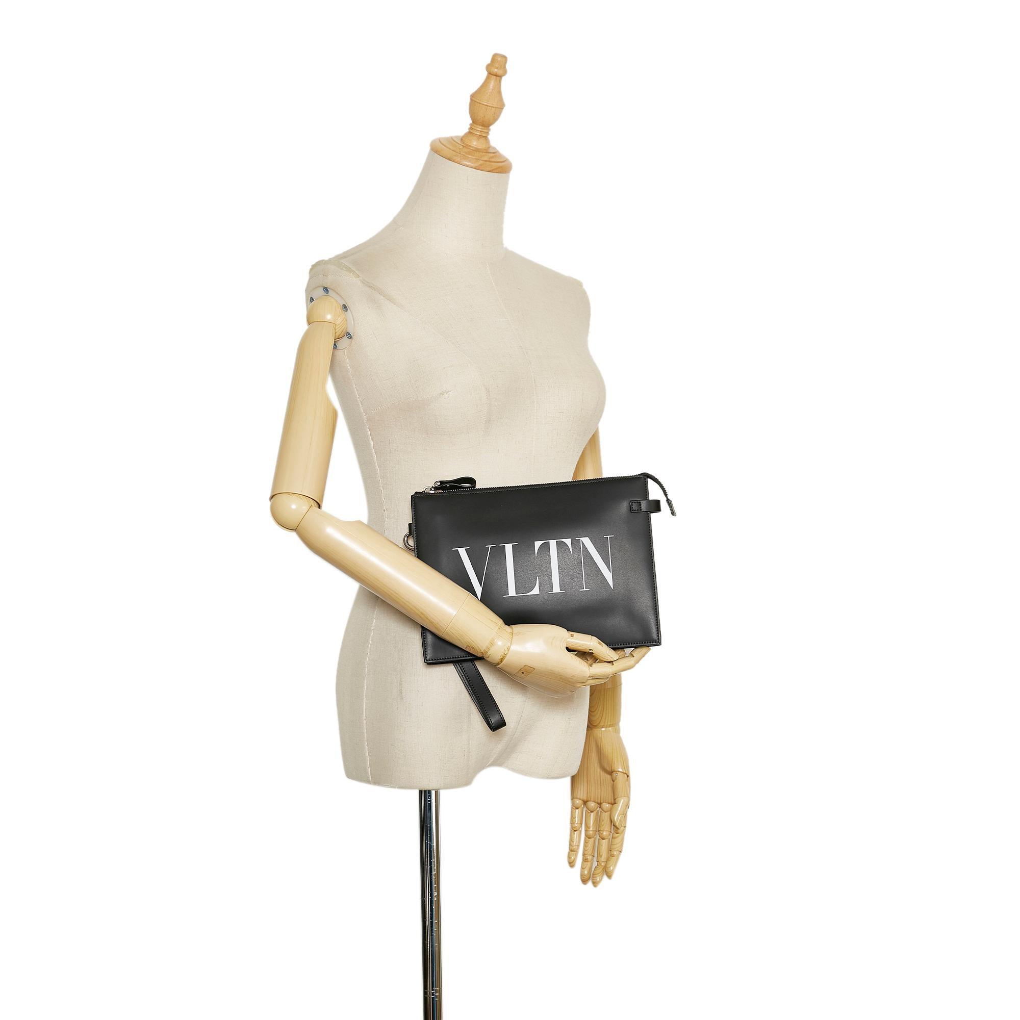 Valentino VLTN Leather Clutch Bag - tntwear1