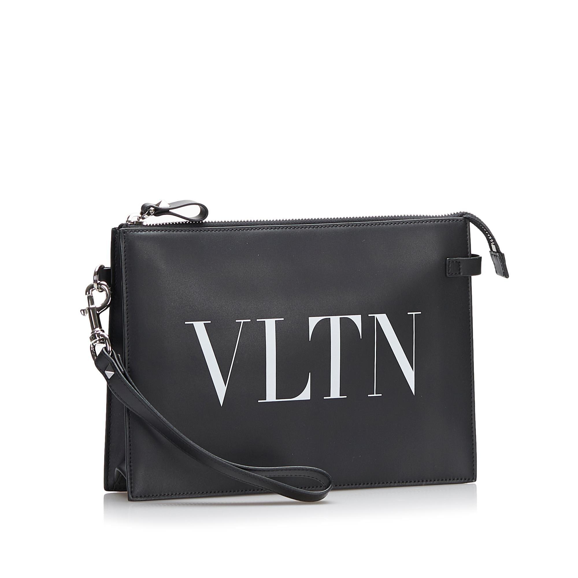 Valentino VLTN Leather Clutch Bag - tntwear1