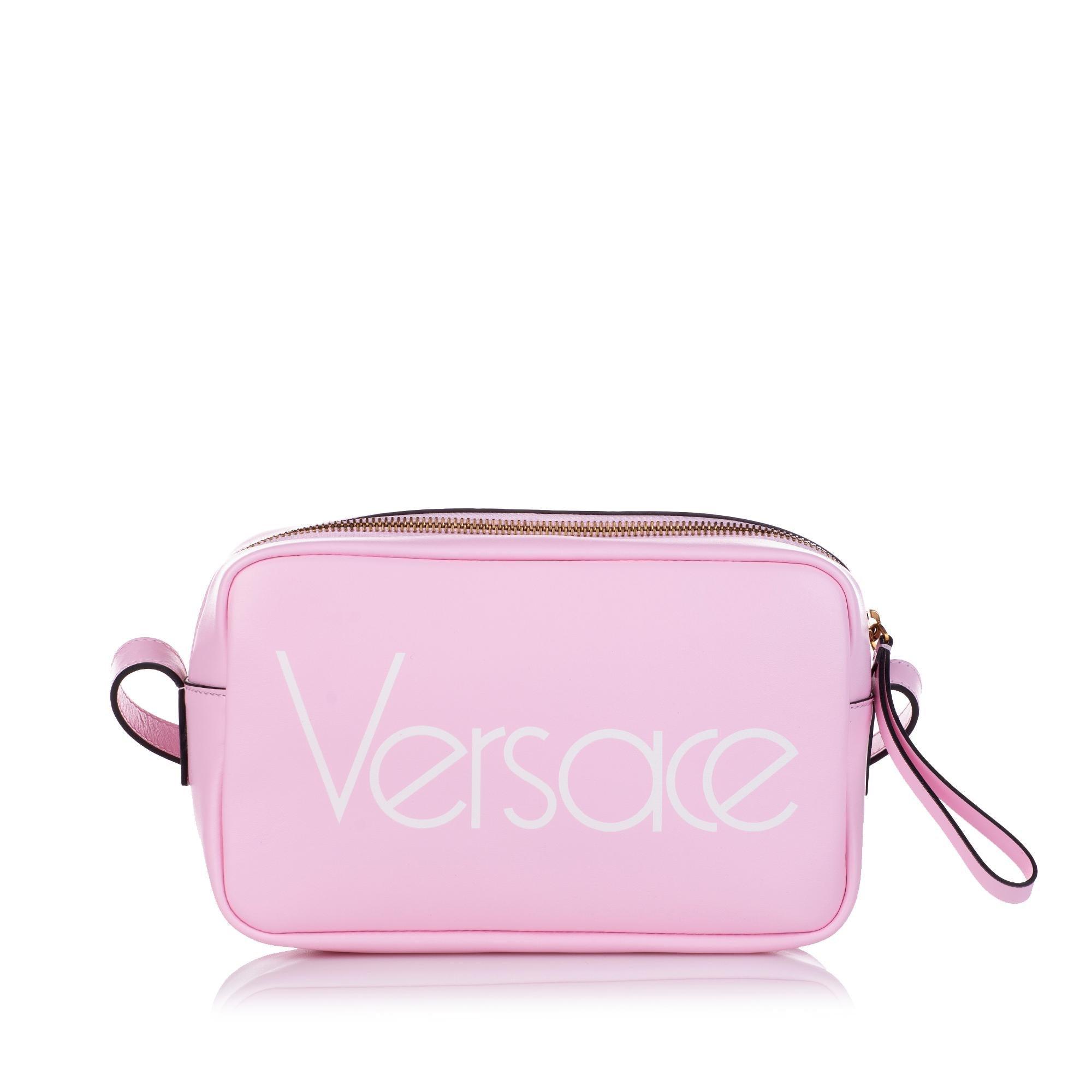 Versace Logo Leather Crossbody Bag - tntwear1