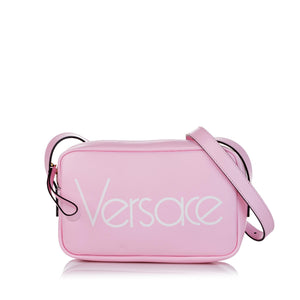 Versace Logo Leather Crossbody Bag - tntwear1