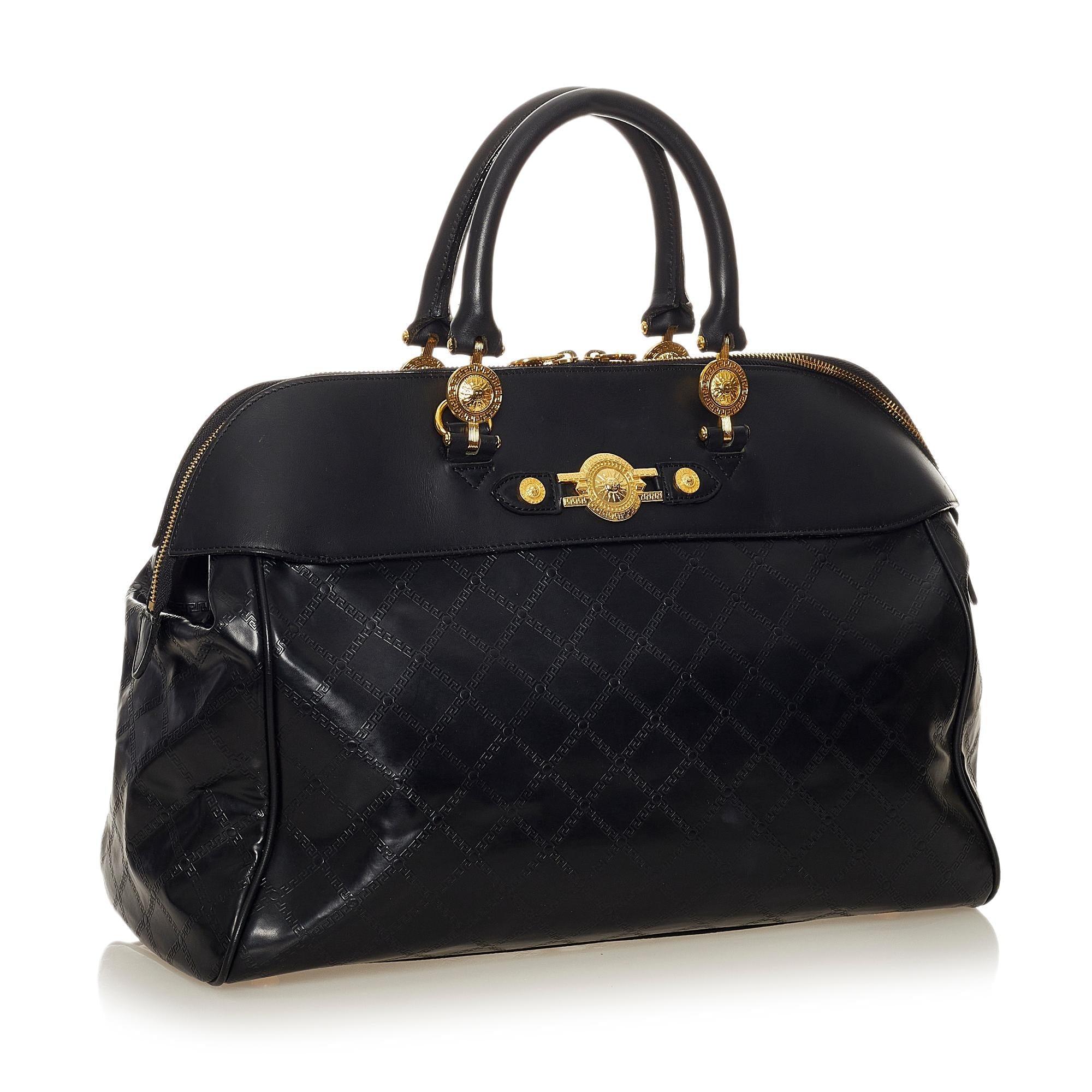 Versace Sunburst Leather Handbag - tntwear1