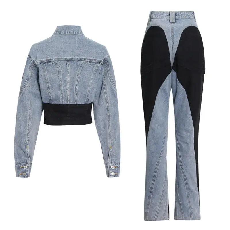 Vicky Duo Denim Set - tntwear1