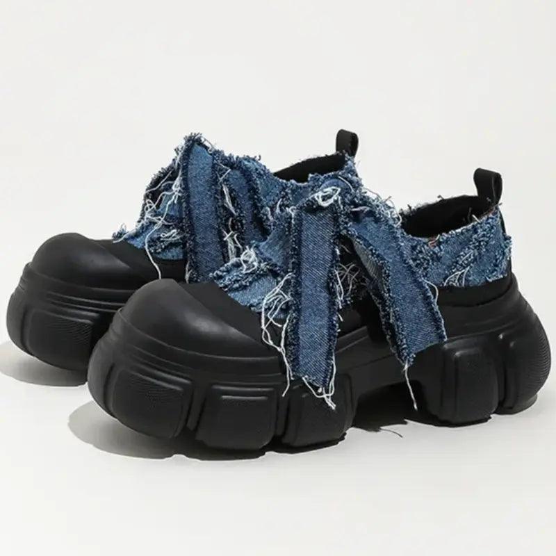 Vincy Denim Booties - tntwear1