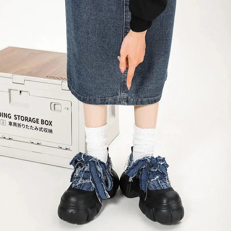 Vincy Denim Booties - tntwear1