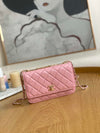 Tntwear - Woc Chain Wallet Bag Pink