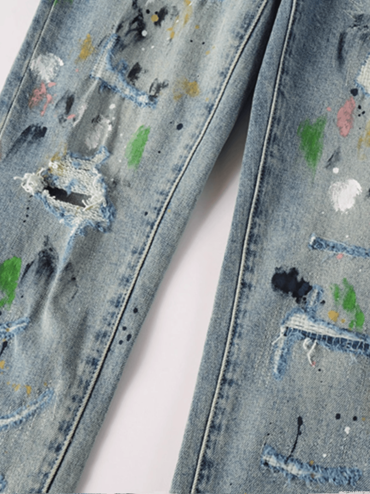 Light Ink Paint Jeans