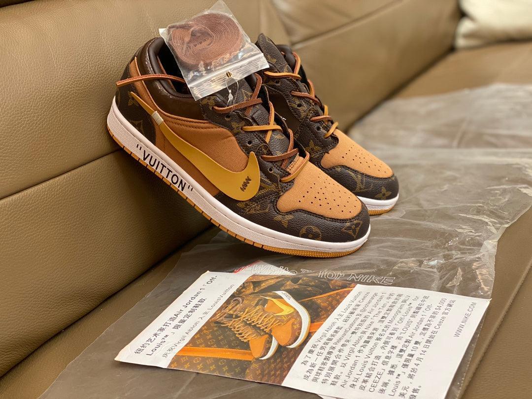 Custom Fragment x Travis Scott x Air Jordan 1 Low LV - tntwear1