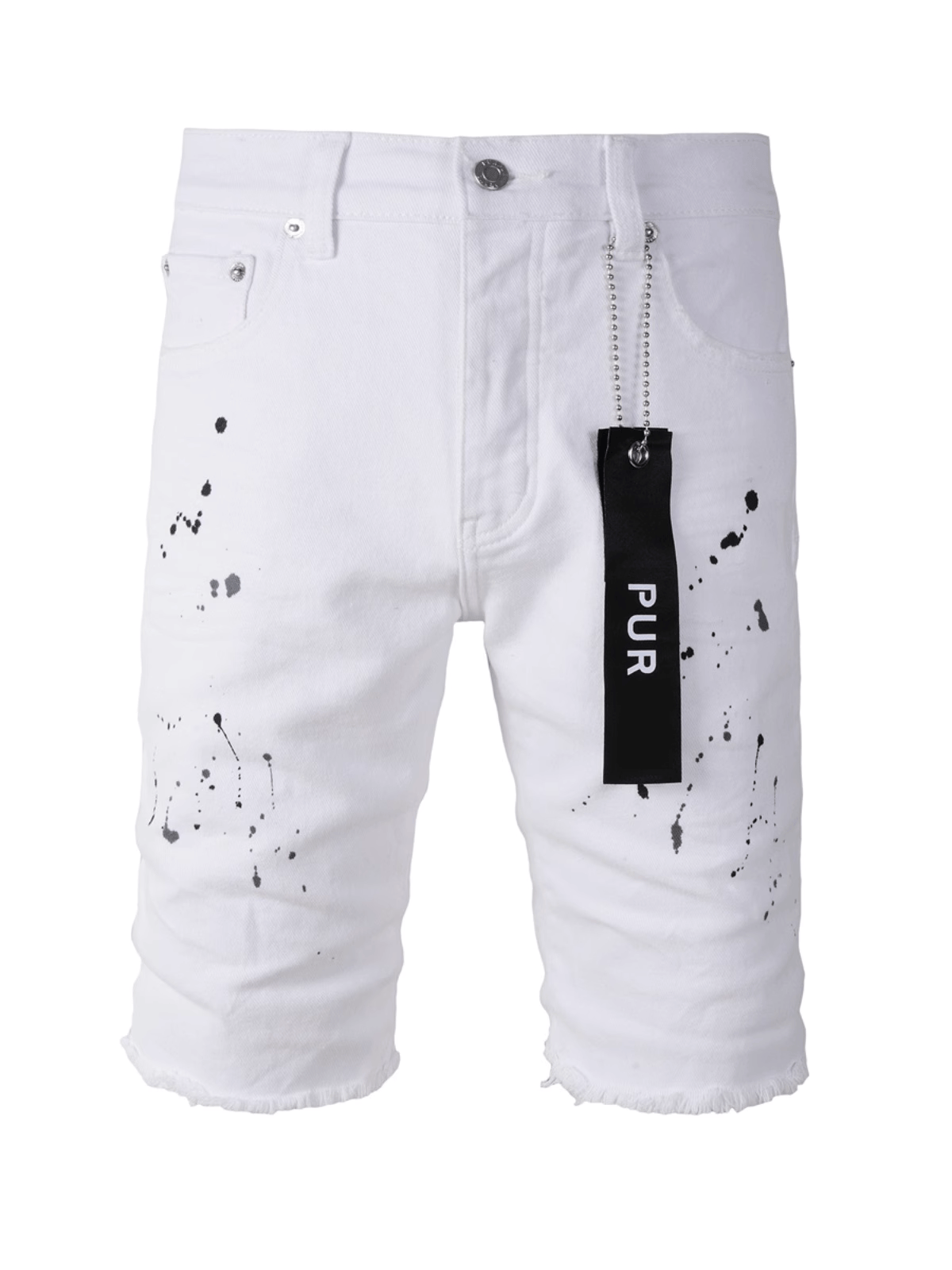 White Paint Dot Jeans