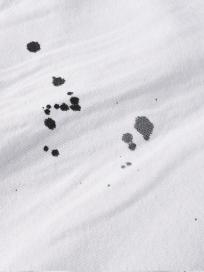 White Paint Dot Jeans