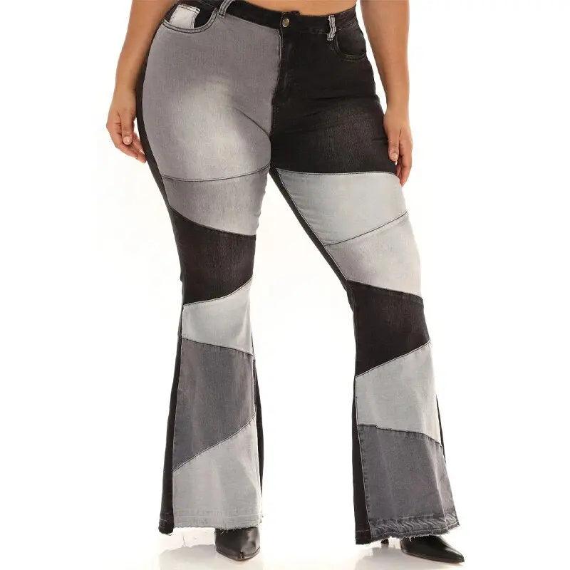 Zigzag Flared Jeans - tntwear1