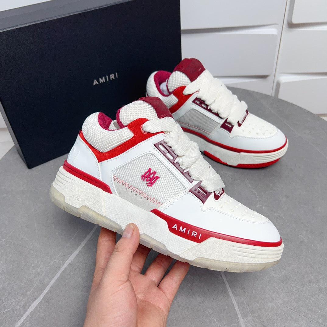 AMR MA-1 White and Red Sneakers-133 - tntwear1