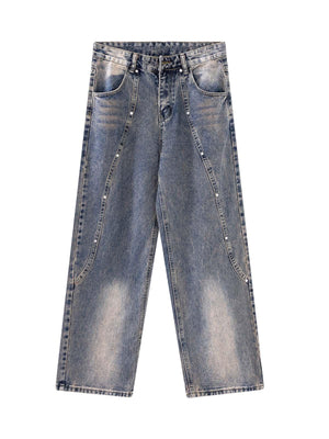 Tntwear Rivet Distressed Jeans - tntwear1