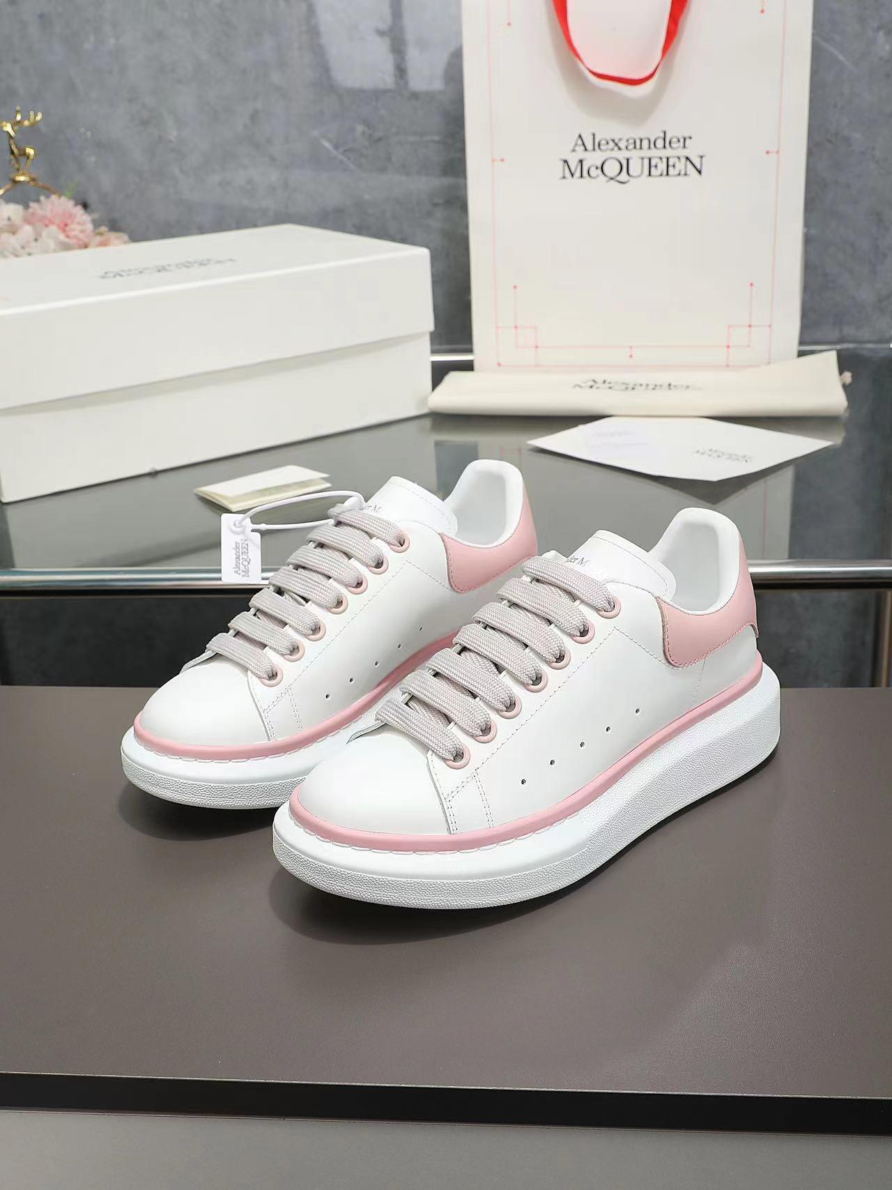 ALMC Pink and White Oversized Sneakers-035 - tntwear1