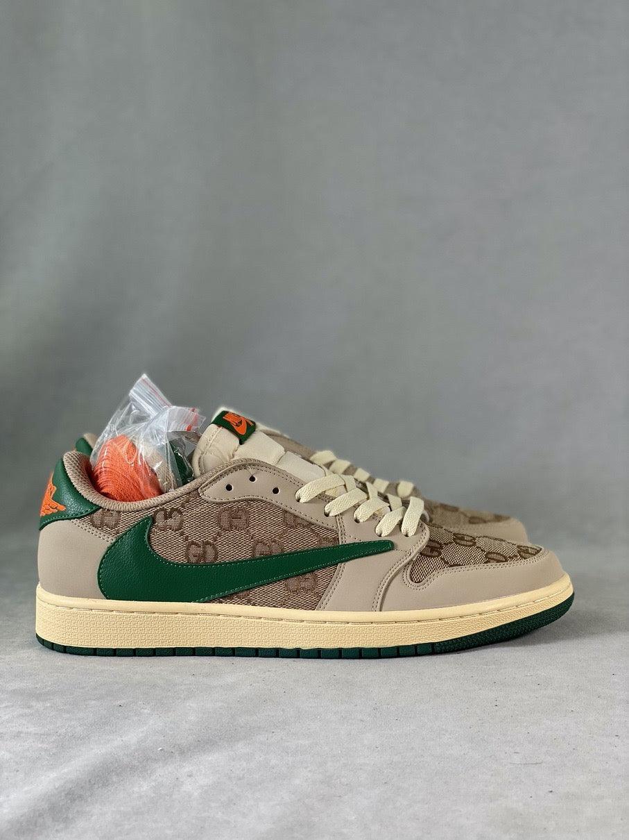 Custom Travis Scott x Air Jordan 1 Low Cactus Jack DM7868-198 - tntwear1