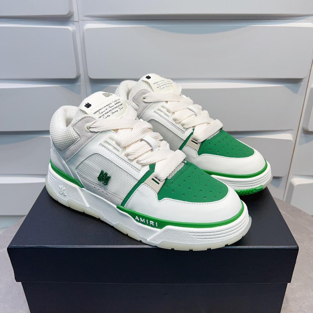 AMR MA-1 Green and White Sneakers-138 - tntwear1