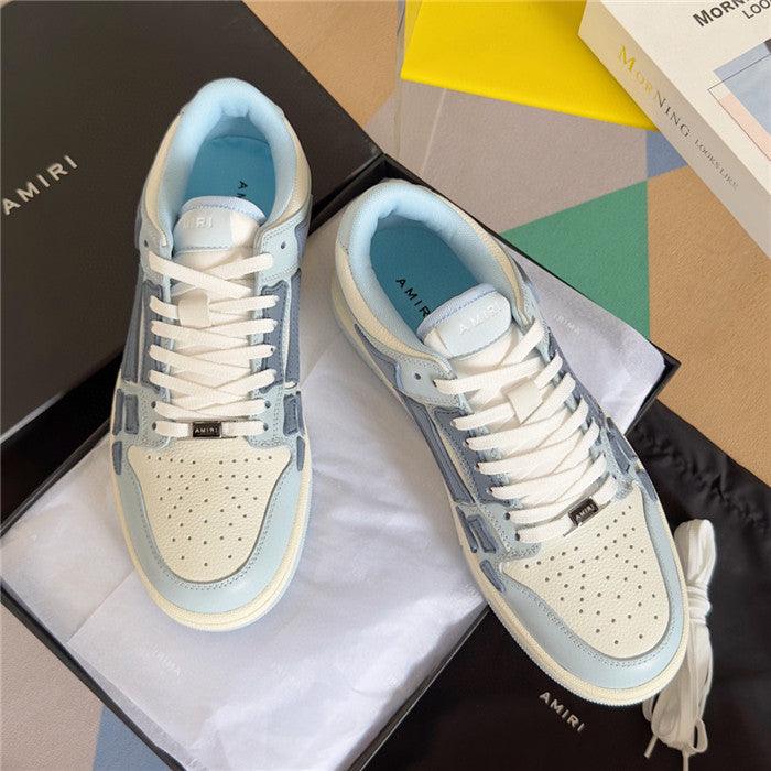 AMR Skel Top Low Baby Blue Sneakers-192 - tntwear1