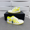 AMR Skel Top Low White Fluorescent Yellow Sneakers-142 - tntwear1