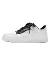 Tntwear White Silk Embroidered Hip-Hop Sneakers - tntwear1