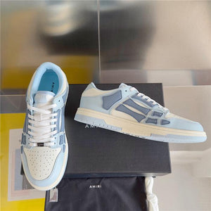 AMR Skel Top Low Baby Blue Sneakers-192 - tntwear1