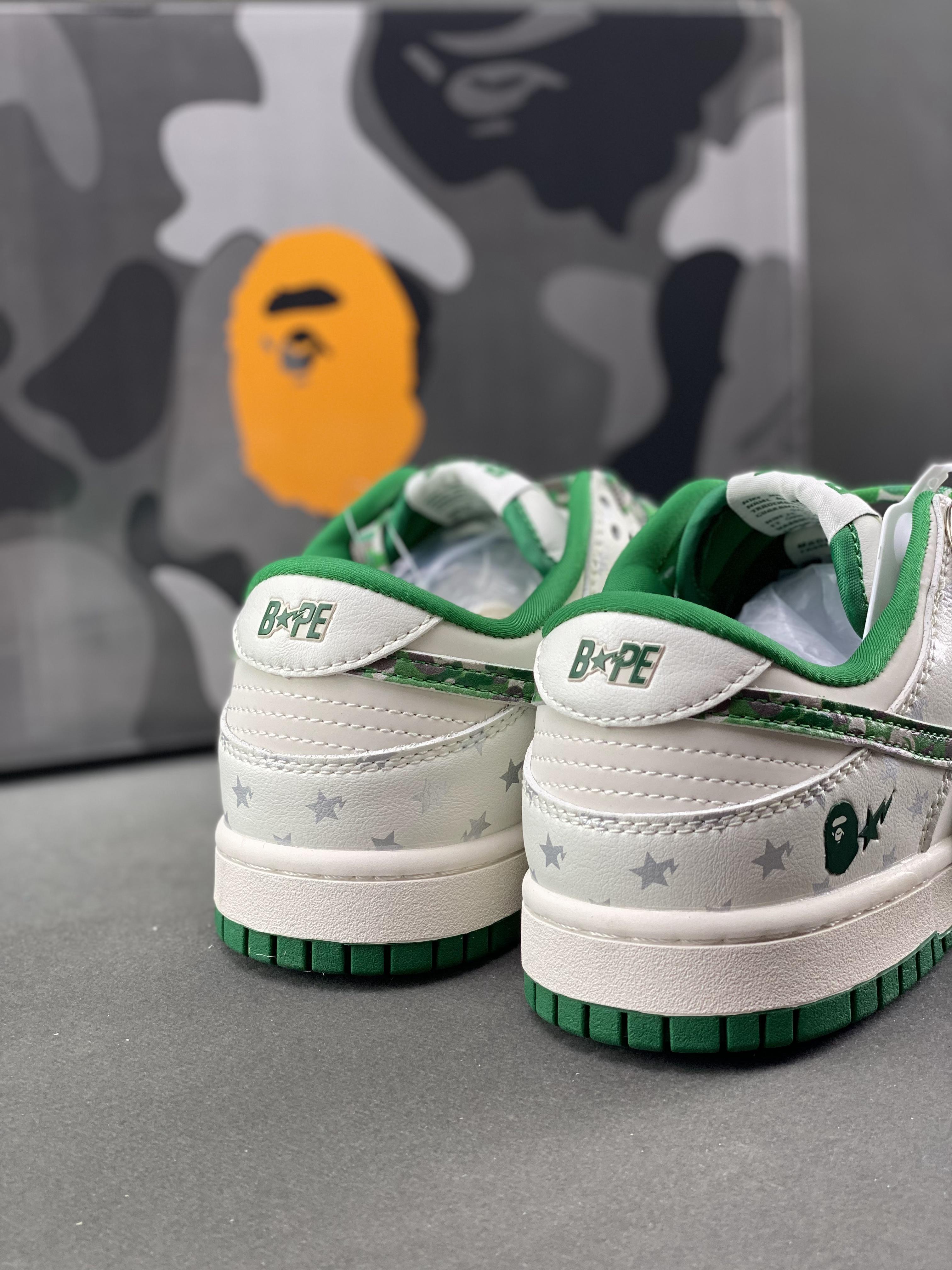 Custom SB Dunk X BAPE DW1098-349 - tntwear1