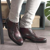 Balmoral Burgundy Military Brogue