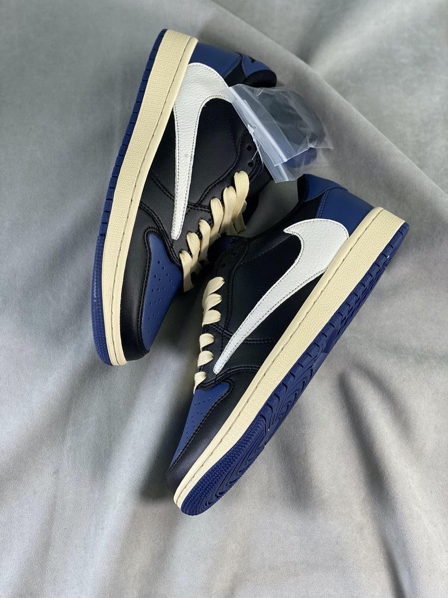 Custom Travis Scott x Fragment x Air Jordan 1 Low DM7866-001 - tntwear1