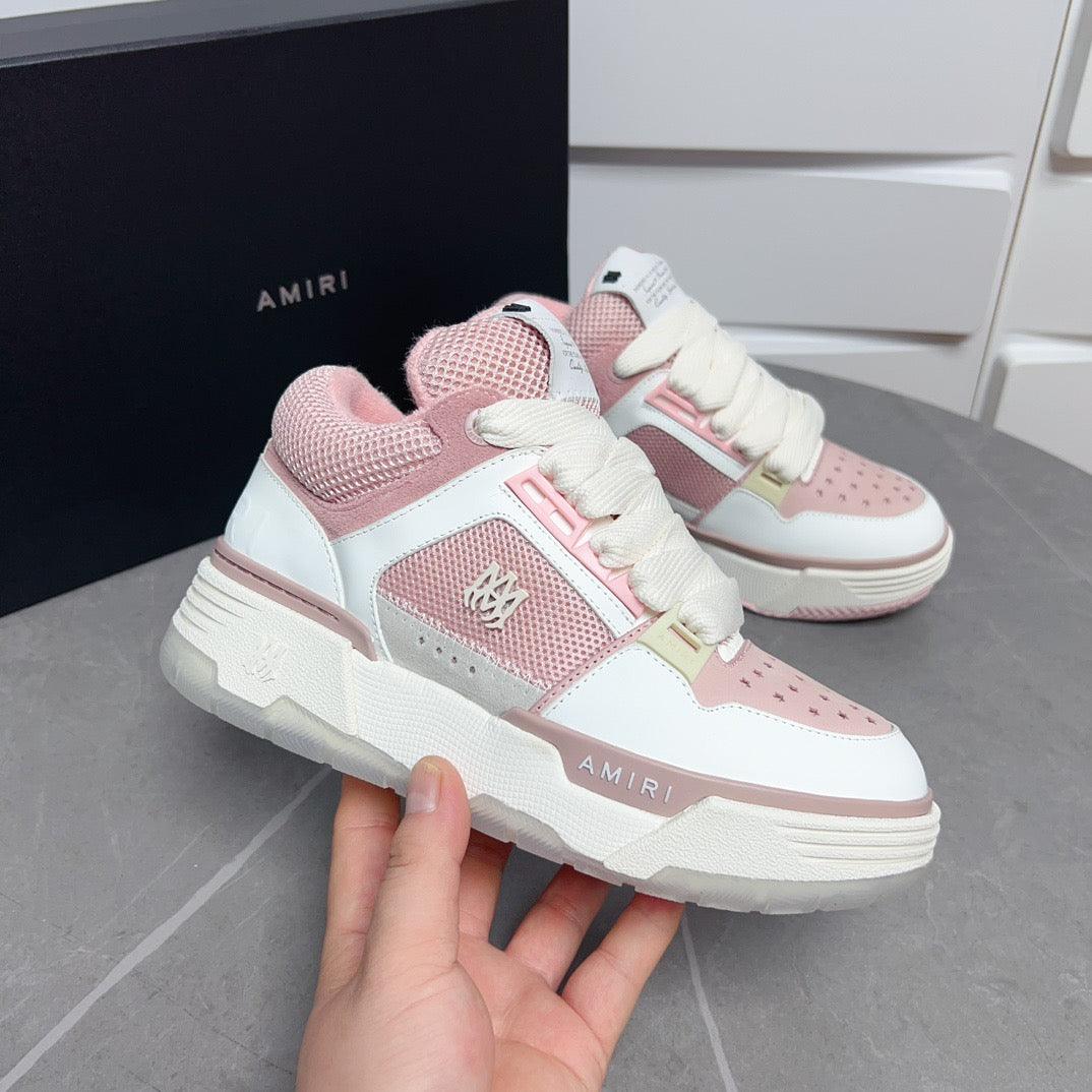 AMR MA-1 White and Pink Sneakers-129 - tntwear1