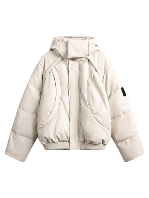 Tntwear Deconstructed Quilted Puffer Jacket