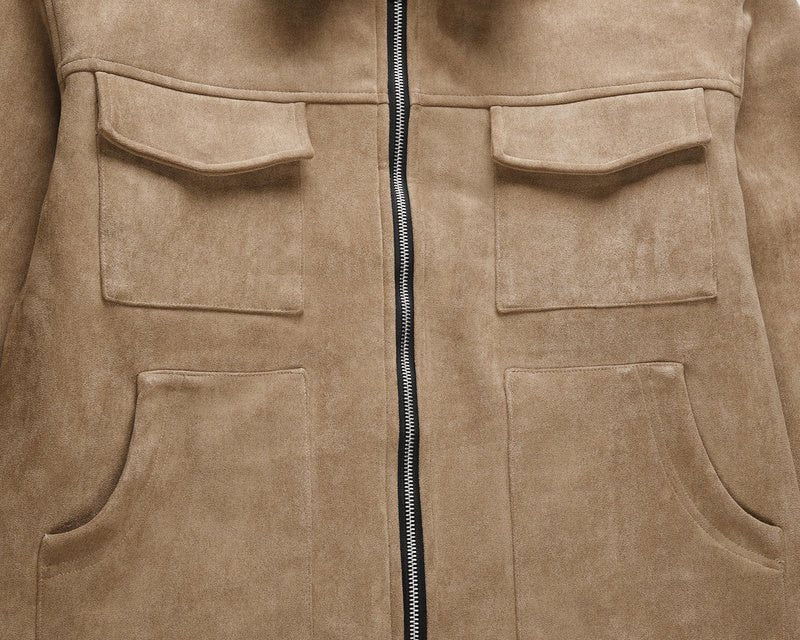 Beige Suede Jacket