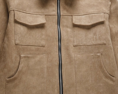 Beige Suede Jacket